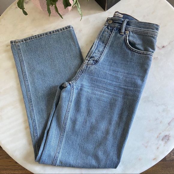 Acne Studios Taguhy Den in Blue SS18 | Mid-Rise Boot-Cut | Size 24 - Picture 9 of 13